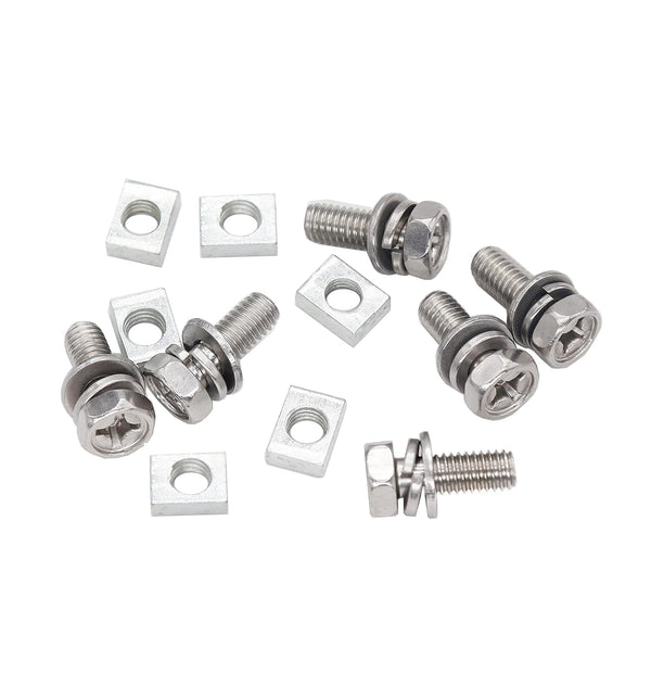 binifiMux M6 x 20mm Battery Terminal Bolts and Nuts, Stainless Steel Pack of 6 Set for ATV, Motorcycle, Boat, E-Bike,