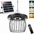 2 5 Patio(16.4FT Solar Shed Lights with Motion Sensors, Classic Metal Solar Chandelier Outdoor with Lighting Modes