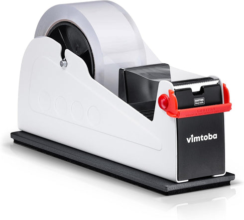 Heavy Duty 2-Inch Desktop Tape Dispenser, Dual Roll with Non-Slip Base