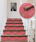 Y9151 Luxury Damask Wallpaper 17.7in x 9.8ft, Red Self Adhesive Removable Contact Paper for Home Decoration