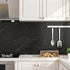 Matte Marble Black Contact Paper, 15.8''x78.8'', Peel and Stick Waterproof Wallpaper for Bathroom and Kitchen
