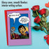 Happy Valentine's Day Card with Envelope, Note Card for Loving Valentine, NobleWorks - Zombie Brains 7369