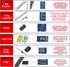 Ovenot SMD/SMT Components Soldering Practice Board Electronic Project Kits DIY Soldering Kit Skill Training Board Led