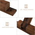 SEWACC Wall Mounted Hanging Lamp Bracket, Foldable Wood Sconce Lamp Holder for Pendant Light, Adjustable Angle Wall