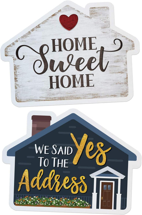 Calendars and More, Inc. Real Estate Social Media Testimonial Photo Prop Signs - House Shape (1 Sign)