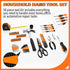 58-Piece Set, Toolbox Tool Kit Basic Home Repair Tool General Household Hand Tool Kit,Small Tool Kit with Plastic Mini