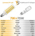 E11 Bulb Dimmable,JDE11 120V 75W Bulbs Equivalent,T3 T4 E11 Bulb,4000K White,7W 750LM E11 Lighting,4 Pack LED Halogen