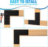 L Post Bracket, 13.2"x 13.2" Heavy Duty Mending Plate with Powder Coated for Wood 6x6 Lumber
