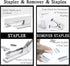 UPIHO White Office Supplies Set, Desk Accessories with Stapler, Tape Dispenser, Scissors, and More for Women