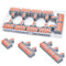 10Pcs Lever Wire Connectors, 1 in 5 Out DIY Mini Splicing Compact Quick Push-in Electrical Connectors