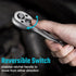 DURATECH 3/8-Inch Drive Ratchet, Quick-Release Wrench, 72-Tooth Reversible Switch, Alloy Steel