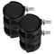 Mikinona 4pcs 1.5-inch Swivel Stem Locking Caster Wheels M8 Threaded Replacement for