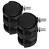 Mikinona 4pcs 1.5-inch Swivel Stem Locking Caster Wheels M8 Threaded Replacement for