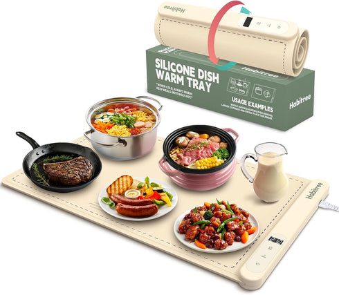 Food Warming Mat, Silicone Electric Warming Tray - Day Gifts, 6 Heat