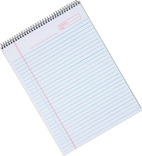 TOPS Docket Gold Project Planner, 8-1/2" x 11-3/4", 70 Sheets Top-Wire Bound Project Rule, Poly Cover, White
