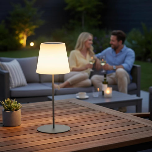 Rechargeable RGB Solar Table Lamp - Color Changing Indoor Outdoor Lighting