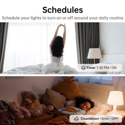 Smart Wi-Fi Light Switch, 2 Channels Linptech Wireless Relay Switch, Compatible with Alexa for Home Automation