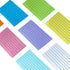 TFLFL 3x5 Inch, 300PCS 8 Index Paper Cards Flash Cards with Rings, Thin Paper Colors Ruled Index Cards, Assorted Lined