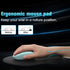Yunsailing 8 Pack Ergonomic Mouse Pad with Wrist Rest Support Gel Memory Foam Mousepad Comfortable Computer Pad