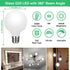 G25 Bulbs 6W 60W, 6 Pack G25 5000k dimmable 450LM, E26 g25 Bulbs Vinaco Milky Frosted Glass led Light Equal No Flicker