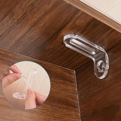 10Pcs 90 INCREWAY L-Shape Brackets Transparent Clear Acrylic Corner Bracket Degree Support Shelf Corner Brace Right