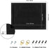 Black Frame Cork Board Bulletin Board, Decorative Hanging Pin Board with Felt for Home, School, Office, 1pc
