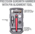 Real Avid Hammer Set with Pin Alignment Tool for Gunsmithing, 4 in 1 Hammer Tool Set
