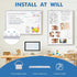 Double Sided White Board Dry Erase, 20 x 30 Inch Magnetic Dry Erase Board for Wall, Aluminum Frame Wall-Mounted or