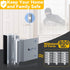 Rerishom 2 Pack Door Lock, Withstand 800 lbs for Inward Swinging Door, Reinforcement Lock with 8 Screws for Security