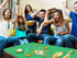 LERYG Mat(140 70cm*2mm) Large Poker Game Mat,Water and Stain Resistant Non-Slip Desk Mat,Mahjong and Card Playmat