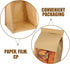 50pcs Packaging Small Kraft Paper Bread Bags with Iron Wire Self-sealing Strip for Homemade Bread Storage and Bakery
