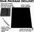 Black Acrylic Dry Erase Board with Stand, 10"x12" Desktop Whiteboard with Marker, Small Erasable Blackboard for Home