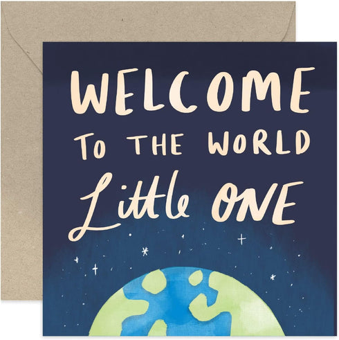 Old English Co. Welcome To The World Little One New Baby Card