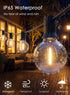 G40 25FT 25 SUNSGNE LED Globe Outdoor String Lights Waterproof Shatterproof, Outdoor Globe Lights with LED Plastic