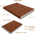 Large Blank Notebook Journal for Writing Drawing, Soft Faux Leather Cover, 100GSM Papers, 320 Pages, A4 8.4x11.4 inches Sketch Book(Brown, Plain) by BenOpinion