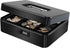 9.84"x 7.87"x 3.54" KYODOLED Large Cash Box with Combination Lock Safe Metal Money Box with Money Tray for Security