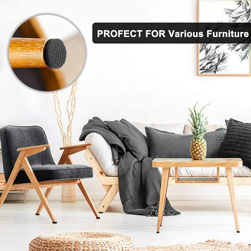 Yelanon Non Slip Furniture Pads - 56 pcs Self Adhesive Rubber Feet, Anti Slide Furniture Protectors