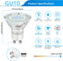 GU10 LED Light Bulbs, 50 Watt Halogen Equivalent, 6000K Cool White, Non-Dimmable, 450LM, 4W Replacement Recessed Track Lighting, 5-Pack by Maylaywood