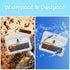 ID Badge Holder with Plastic Clip, Waterproof Horizontal Hard Plastic Case for ID Cards - 3 Pack