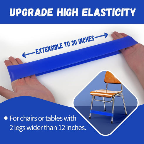 WNSIRVY 5 Pack Chair Bands for Kids with Fidgety Feet, ADHD Tools for Kids, Improve Focus & Reduce Restlessness, Chair