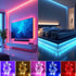 Entiqi 39.3ft- (39.3ft) Battery Operated LED Strip Lights RGB Color Changing, APP & Remote Controlled, USB Powered LED
