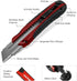 HAUTMEC 25mm Pro Heavy Duty Utility Knife with Extra 10PCS Rust Proof SK2H Blades, Autolock Slider for Industrial Use