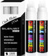 White Chalk Markers 2 Pack, 15mm Jumbo Tip Liquid Chalk Markers for Chalkboard, Window, Glass, Mirror
