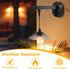 3 (2 Pack, Solar Barn Lights Outdoor, Dusk to Dawn Outdoor Wall Sconces, Lighting Modes with Motion Sensor, Waterproof