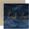Just To Say Thank YOu Card - Stylish Starry Sky Watercolour Artwork