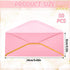 Whaline 50Pcs Business Envelopes Pink Envelopes V Flap with Gold Foil Border Gift Card Envelopes Self-Adhesive Seal Luxury Mailing Envelopes for Office Valentine Wedding Baby Shower Bridal Birthday by Whaline
