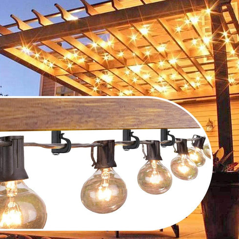 BeneLabel 60 Pack Q-Hanger, Christmas Lights Hanger Hooks, Easy Release Outdoor Wire and Fairy Lights for New Year Party