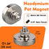 10lbs Duty,2 Pack M8 MUTUACTOR Neodymium Magnets with Bolts,Magnetic Mount Permanent Rare Earth Round Magnet Heavy