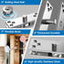 300LB Mount,1 Set) Heavy Duty Hidden Pivot Hinges Stainless Steel for Murphy Door Bookshelf Secret Room Invisible Door