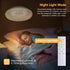 2700K-6500K 36W 3600LM 13.78 Inch Dimmable OOWOLF Flush Mount LED Ceiling Light Fixture, Super Bright Warm/White Light